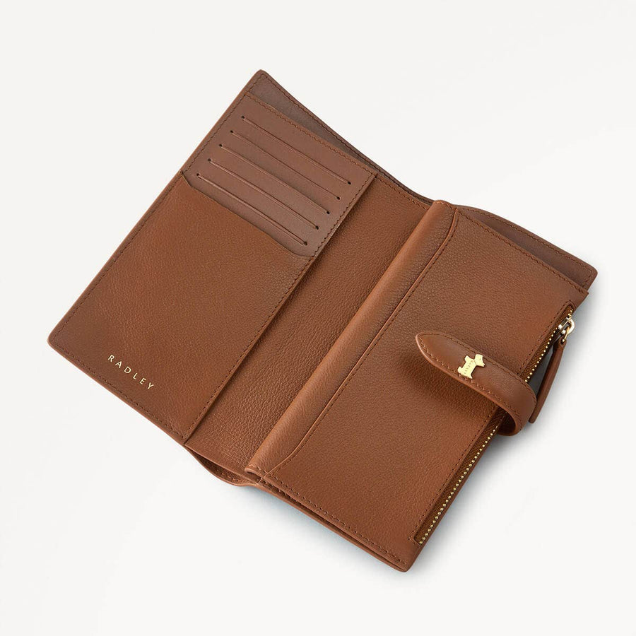 Willis Street Leather Large Bifold Wallet in Saddle - 110783