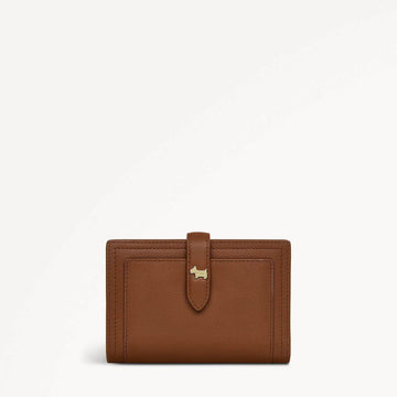 Willis Street Leather Medium Bifold Wallet in Saddle - 110784