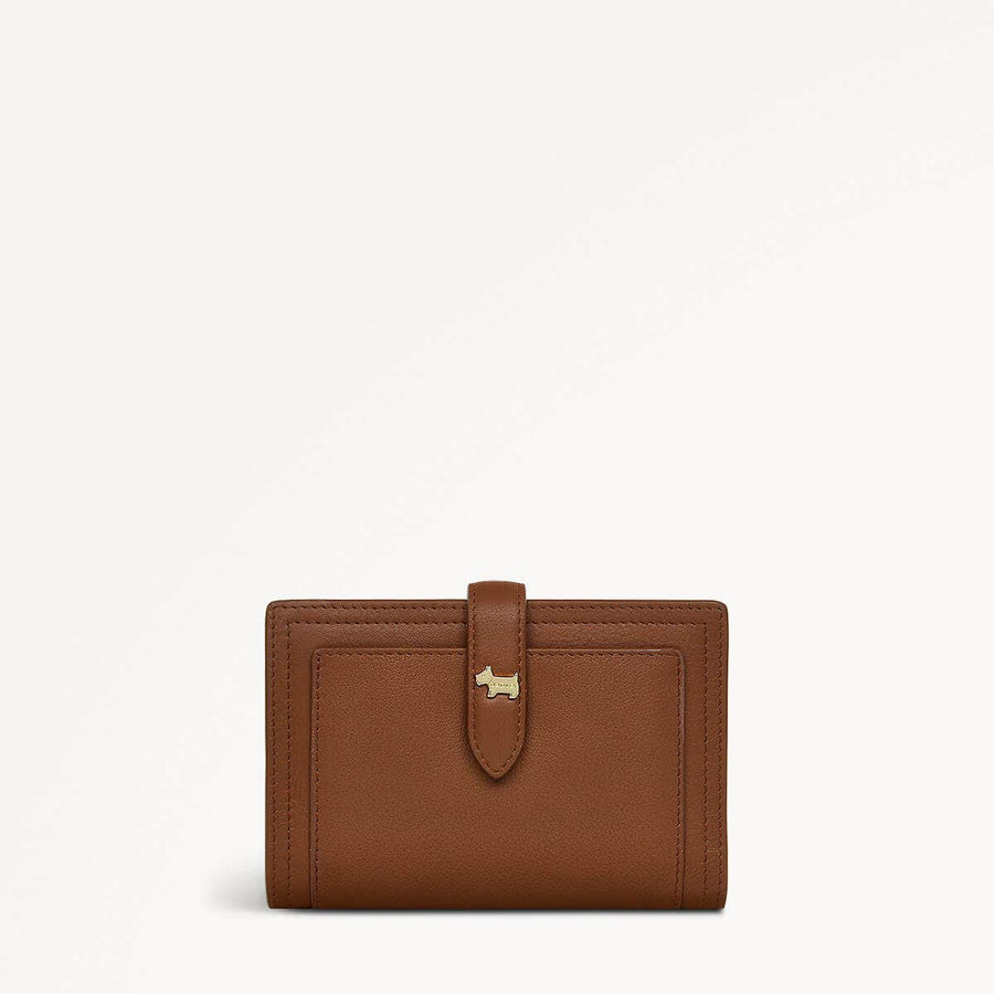 Willis Street Leather Medium Bifold Wallet in Saddle - 110784