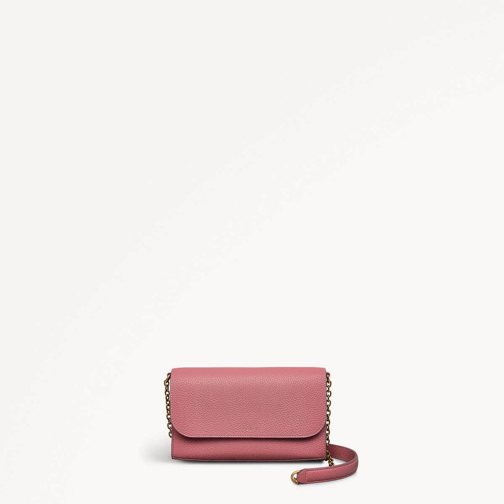 Travis Rothbone Bags Pink Leather Phone Crossbody Bag | The Rathbone SS25 | Radley