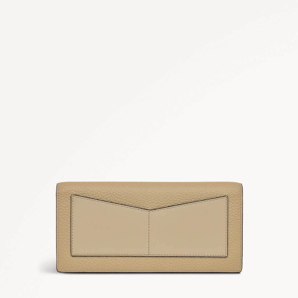 The Rathbone Leather Large Bifold Wallet in Stone - 110790