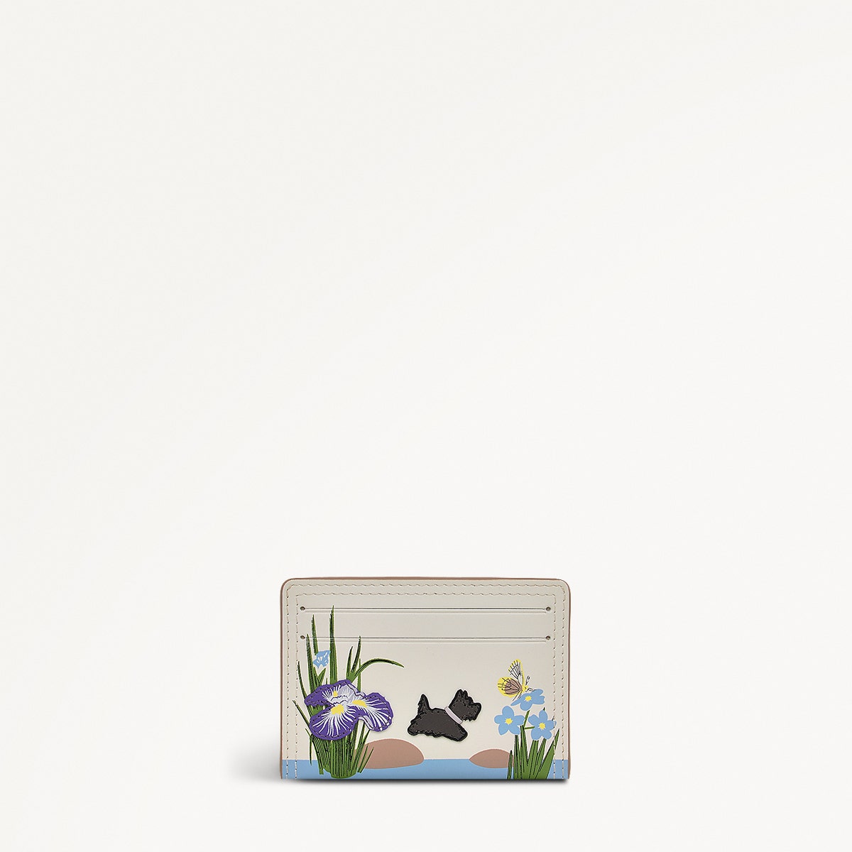 RHS SS25 Leather Small Card Holder in Chalk - 110804