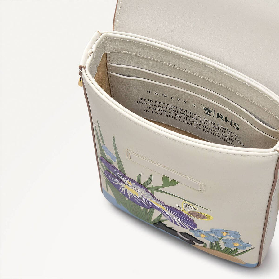 RHS SS25 Leather Medium Phone Cross Body in Chalk - 110806