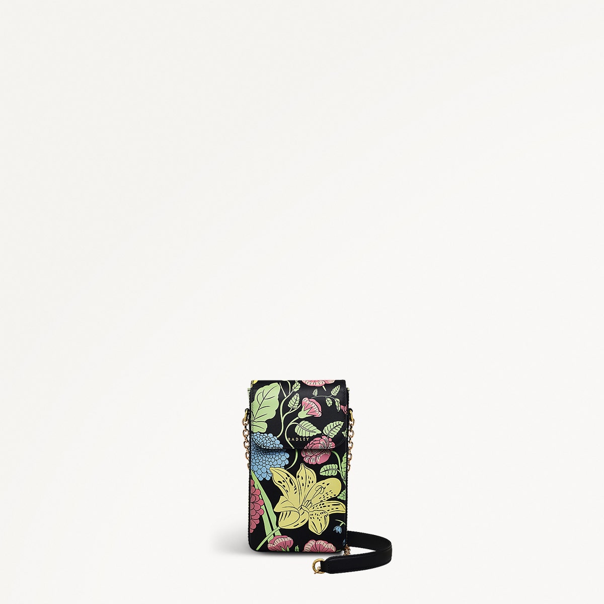 RHS SS25 Leather Medium Phone Cross Body in Black - 110807