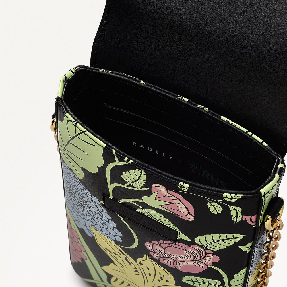 RHS SS25 Leather Medium Phone Cross Body in Black - 110807