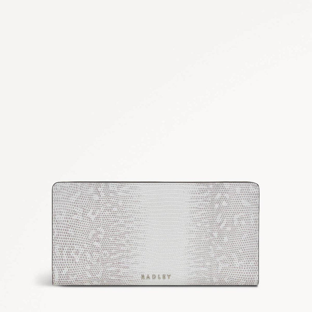 Coin Street Leather Large Bifold Wallet in Bright White - 110808