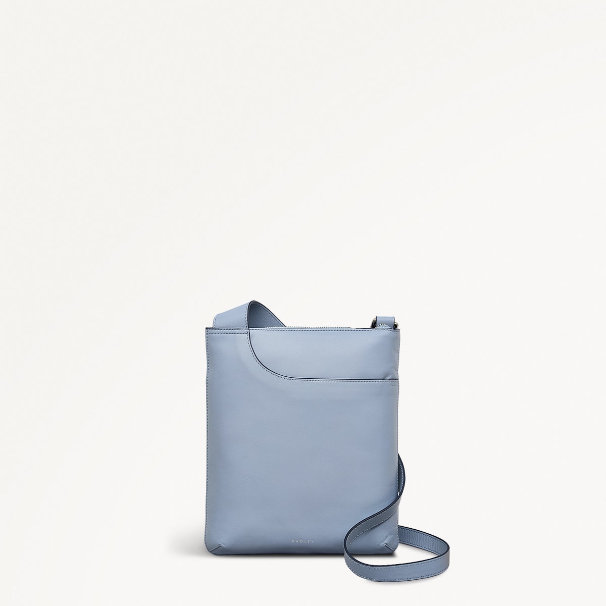 Pockets Medium Ziptop Cross Body Smoke Blue - 110811