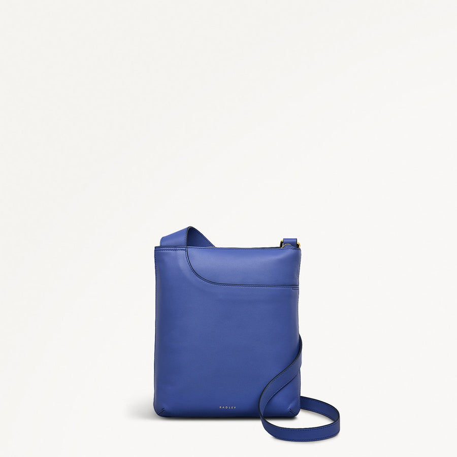 Pockets Medium Ziptop Cross Body Yves Blue - 110812