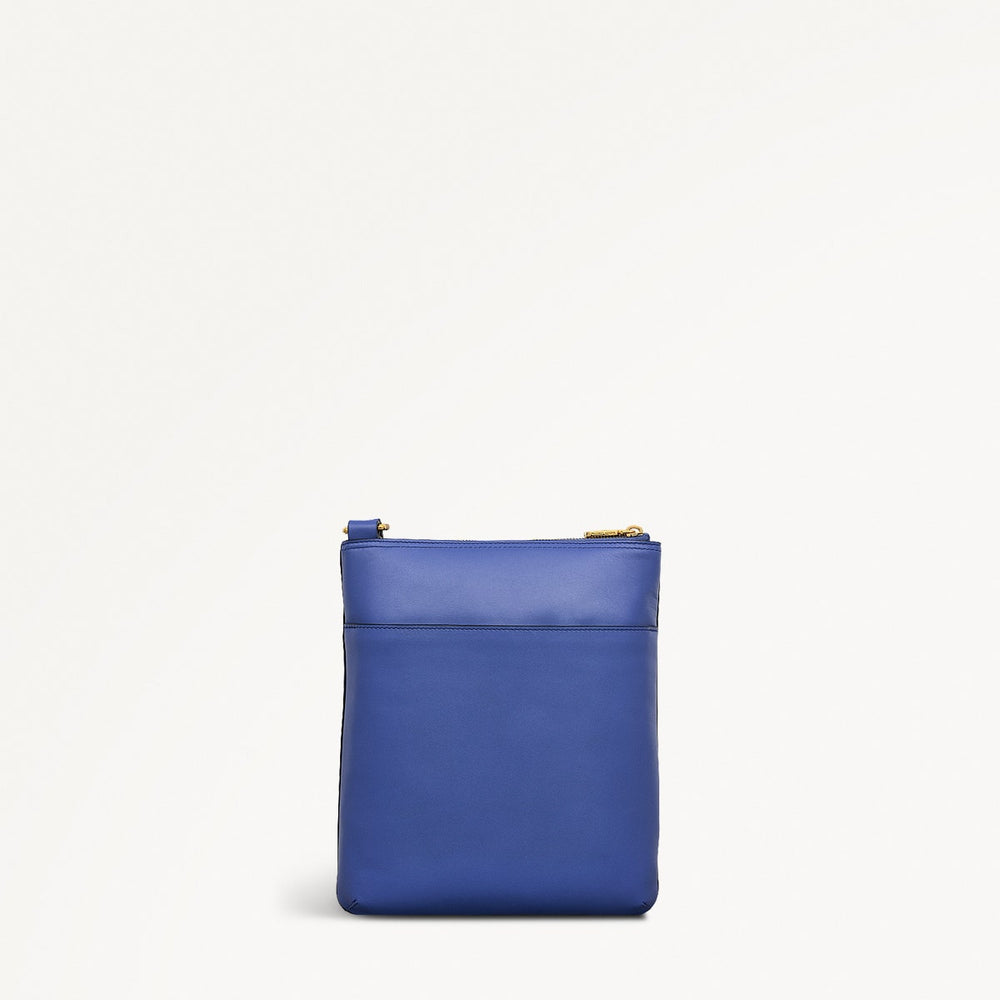 Pockets Medium Ziptop Cross Body Yves Blue - 110812