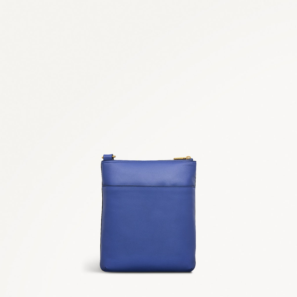 Pockets Medium Ziptop Cross Body Yves Blue - 110812