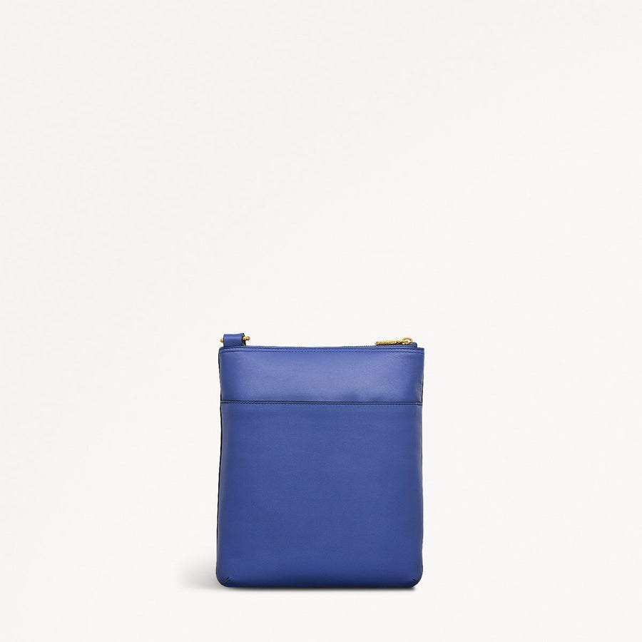 Pockets Medium Ziptop Cross Body Yves Blue - 110812