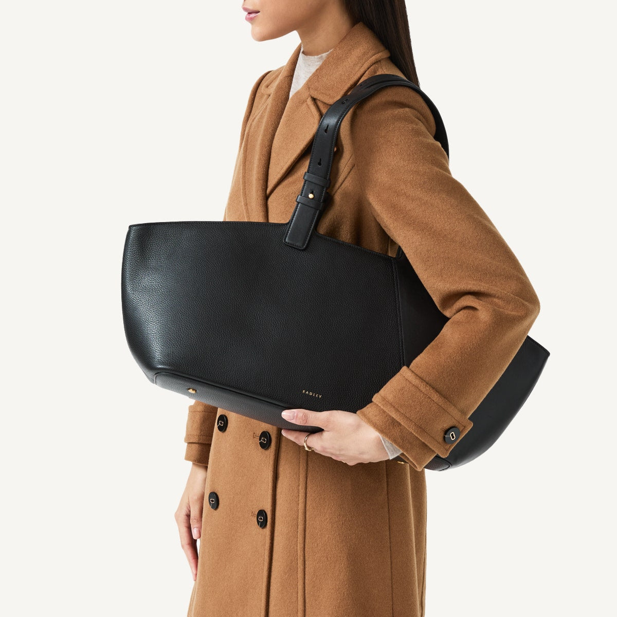 Freda Lane Large Ziptop Shoulder Black - 110817