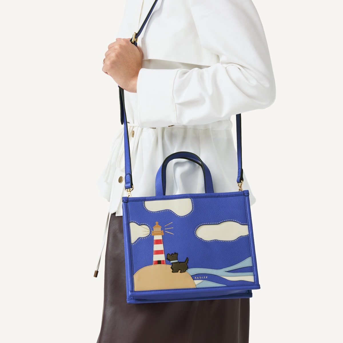 Shore Thing Small Ziptop Satchel Yves Blue - 110818