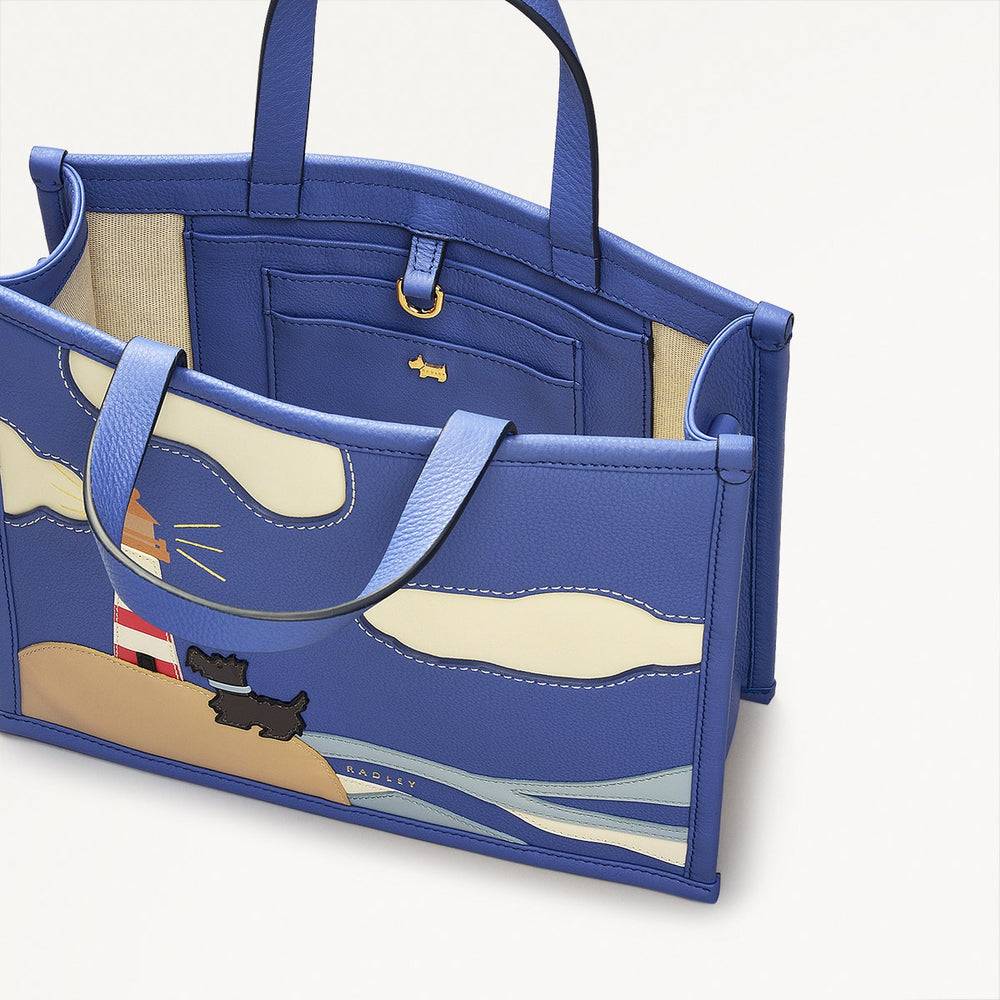 Shore Thing Small Ziptop Satchel Yves Blue - 110818