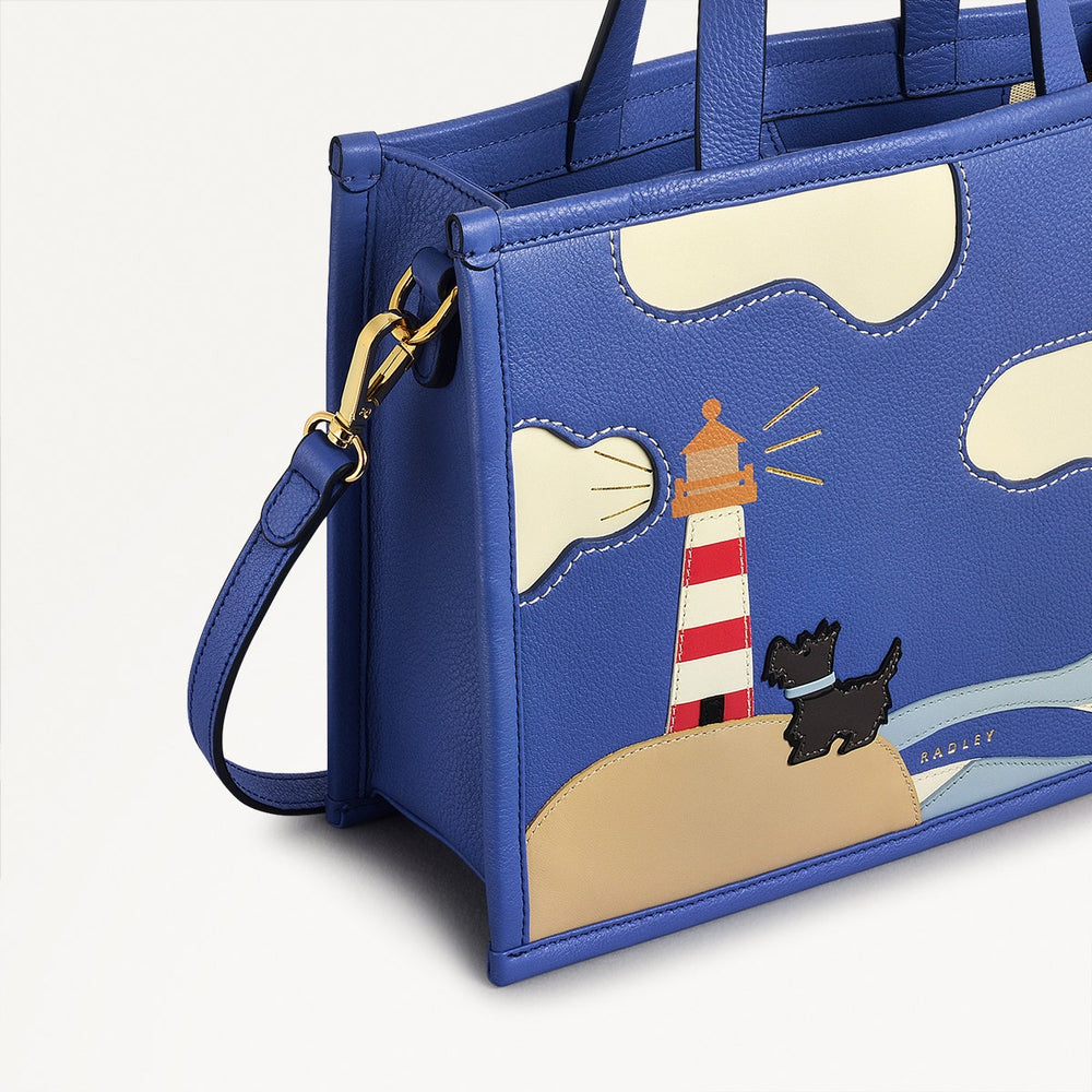 Shore Thing Small Ziptop Satchel Yves Blue - 110818