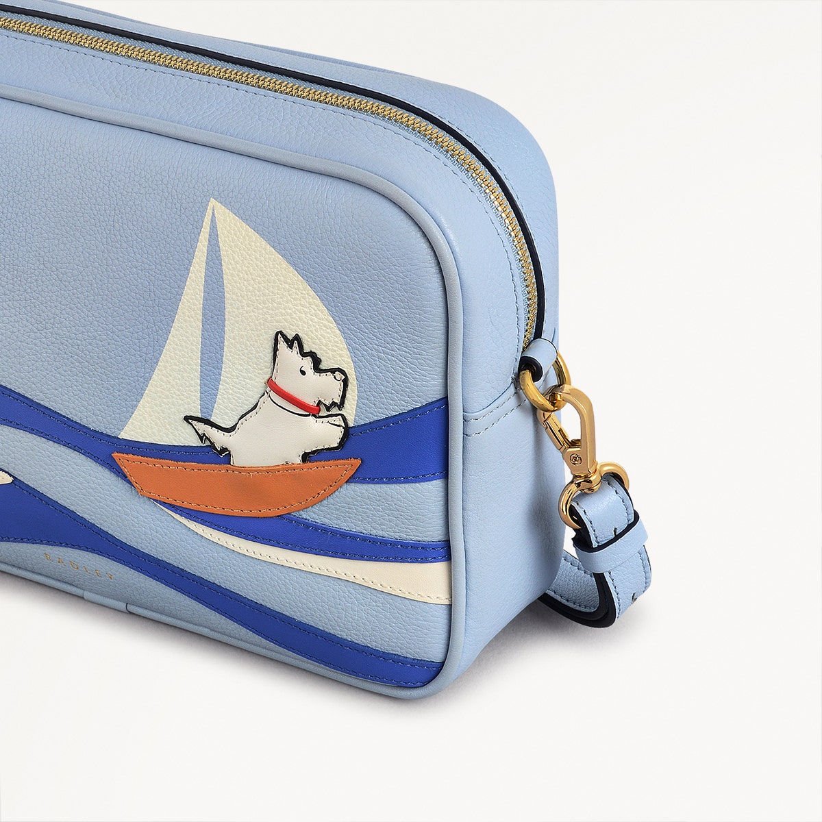 Shore Thing Small Ziptop Cross Body Smoke Blue - 110819