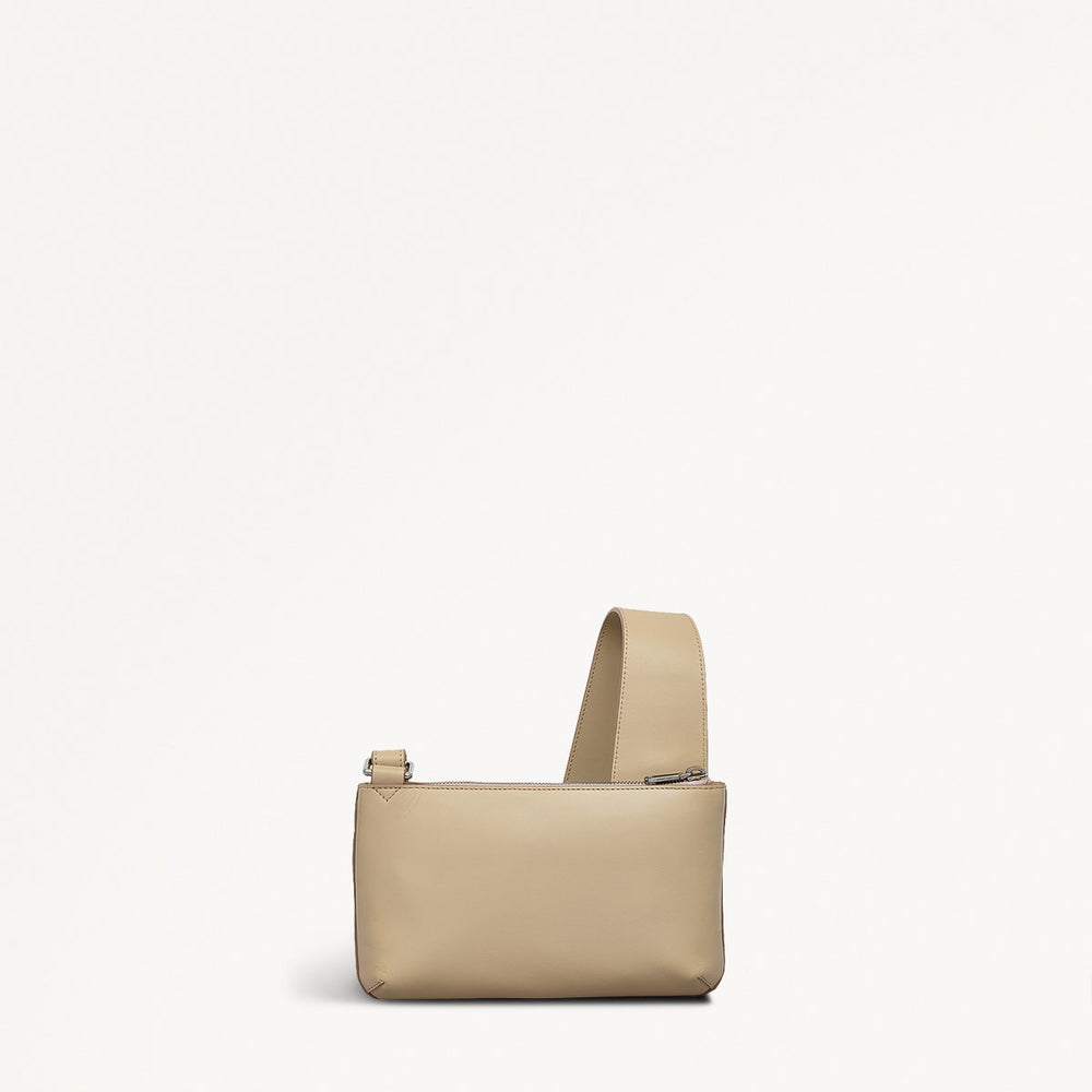 Pockets Mini Ziptop Cross Body Stone - 110828