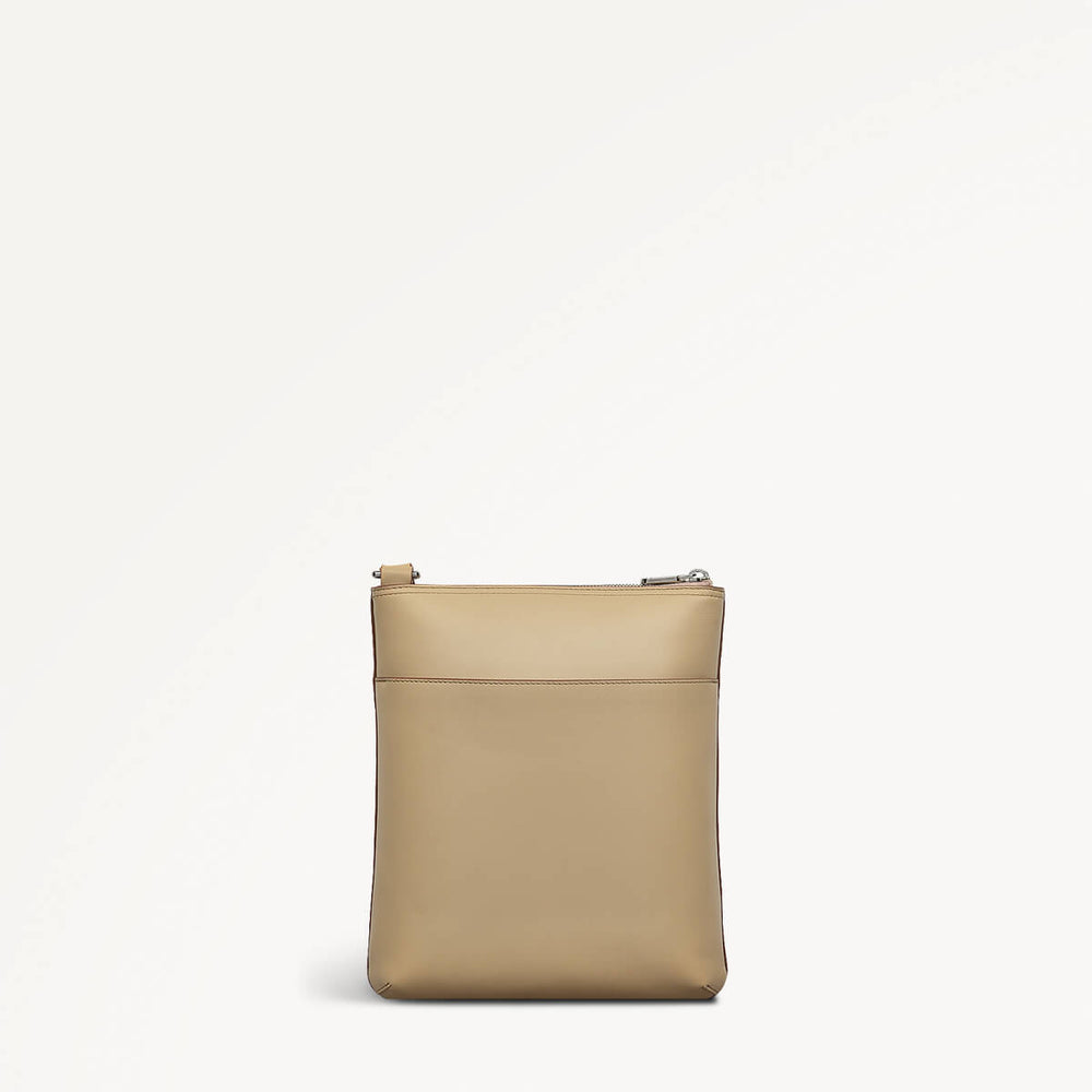 Pockets Medium Ziptop Cross Body Stone - 110829