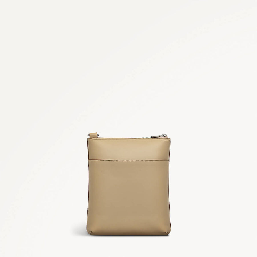 Pockets Medium Ziptop Cross Body Stone - 110829