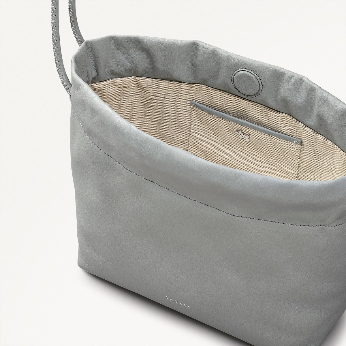 Artichoke Grey Medium Open Top Crossbody Bag | Blake Mews SS25