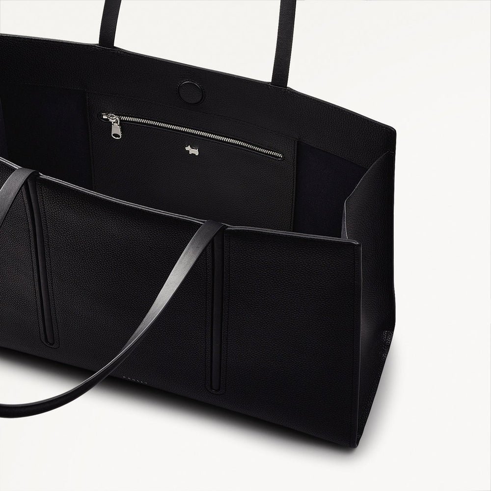 Portland Place Large Open Top Tote Black - 110838