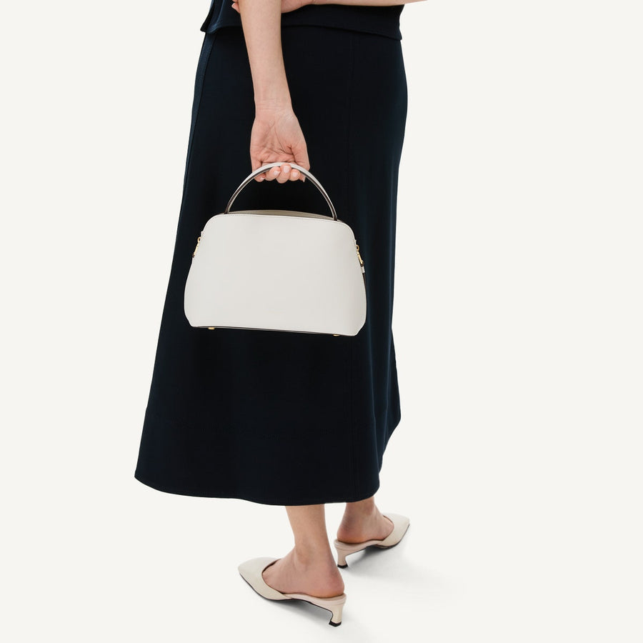 Liverpool Street Small Open Top Satchel Chalk - 110839