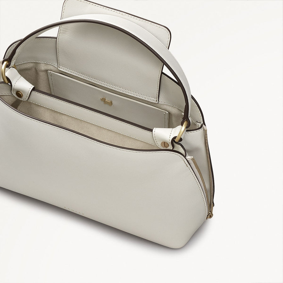 Liverpool Street Small Open Top Satchel Chalk - 110839