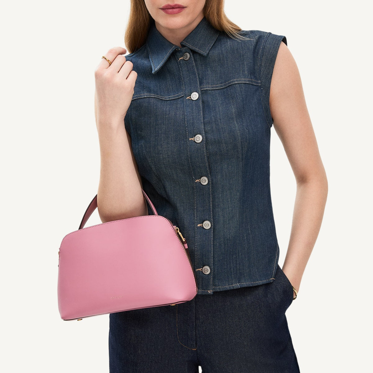 Liverpool Street Small Open Top Grab Sienna Pink - 110840
