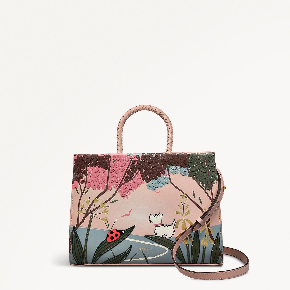 Spring Meadow Medium Ziptop Satchel Bag - RHD19101