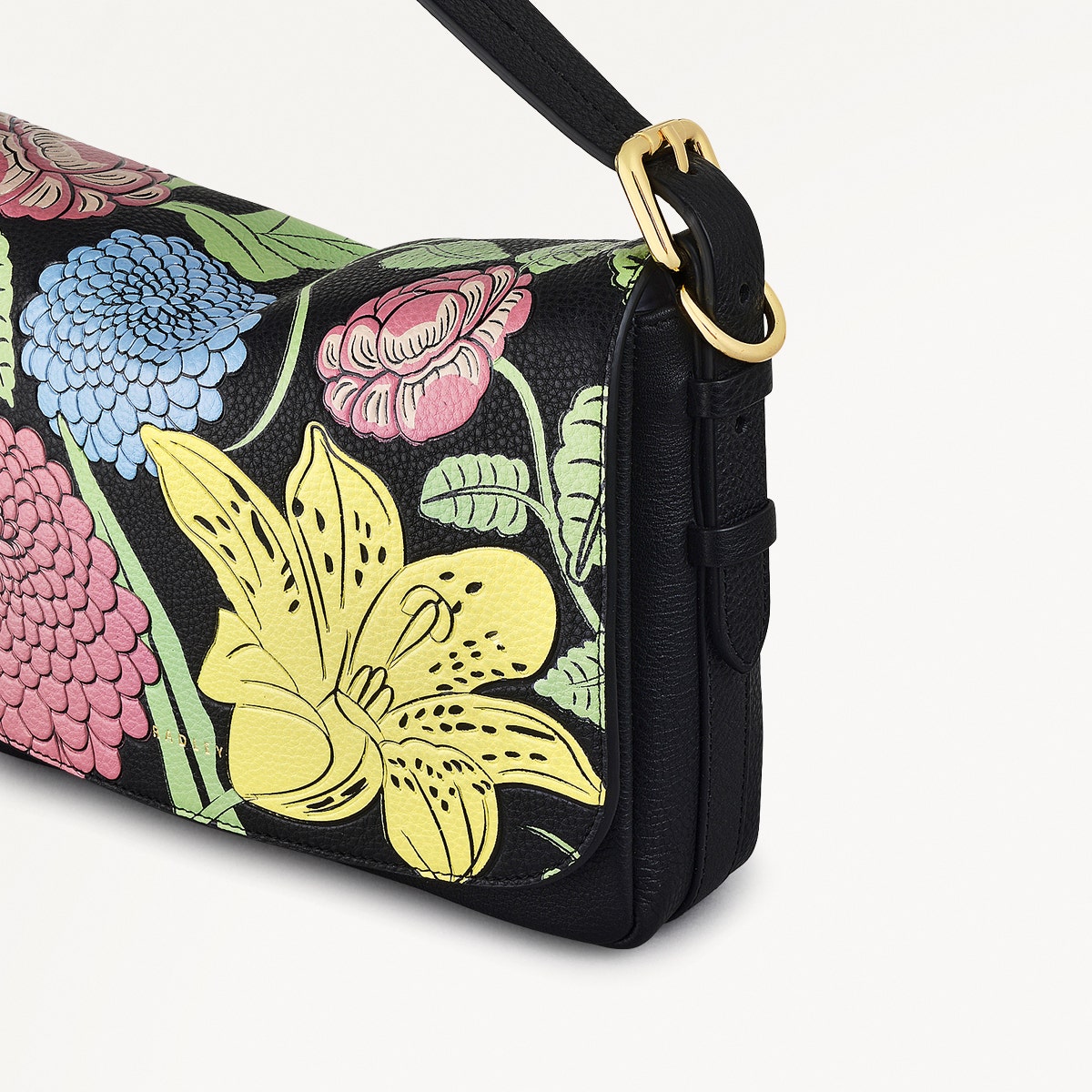 Rhs Ss25 Small Flapover Cross Body Black - 110851