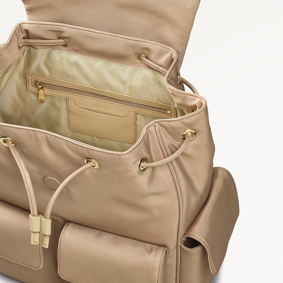 Guildford Grove Medium Flapover Backpack in Stone - 110858