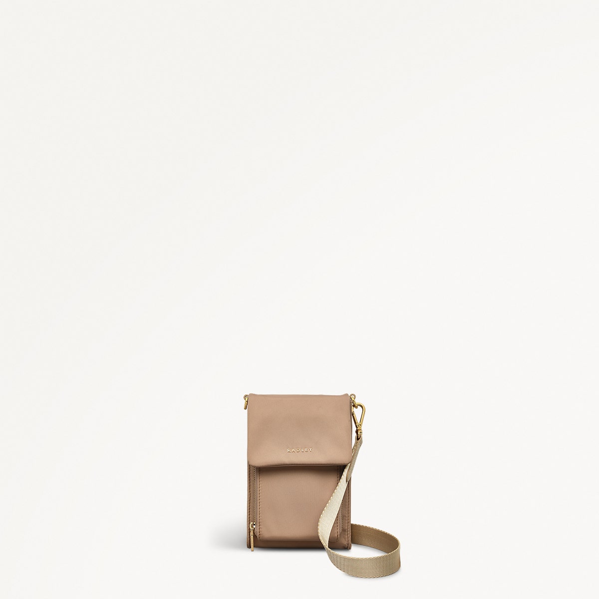 Guildford Grove Fabric Medium Phone Cross Body Bag in Stone - 110861