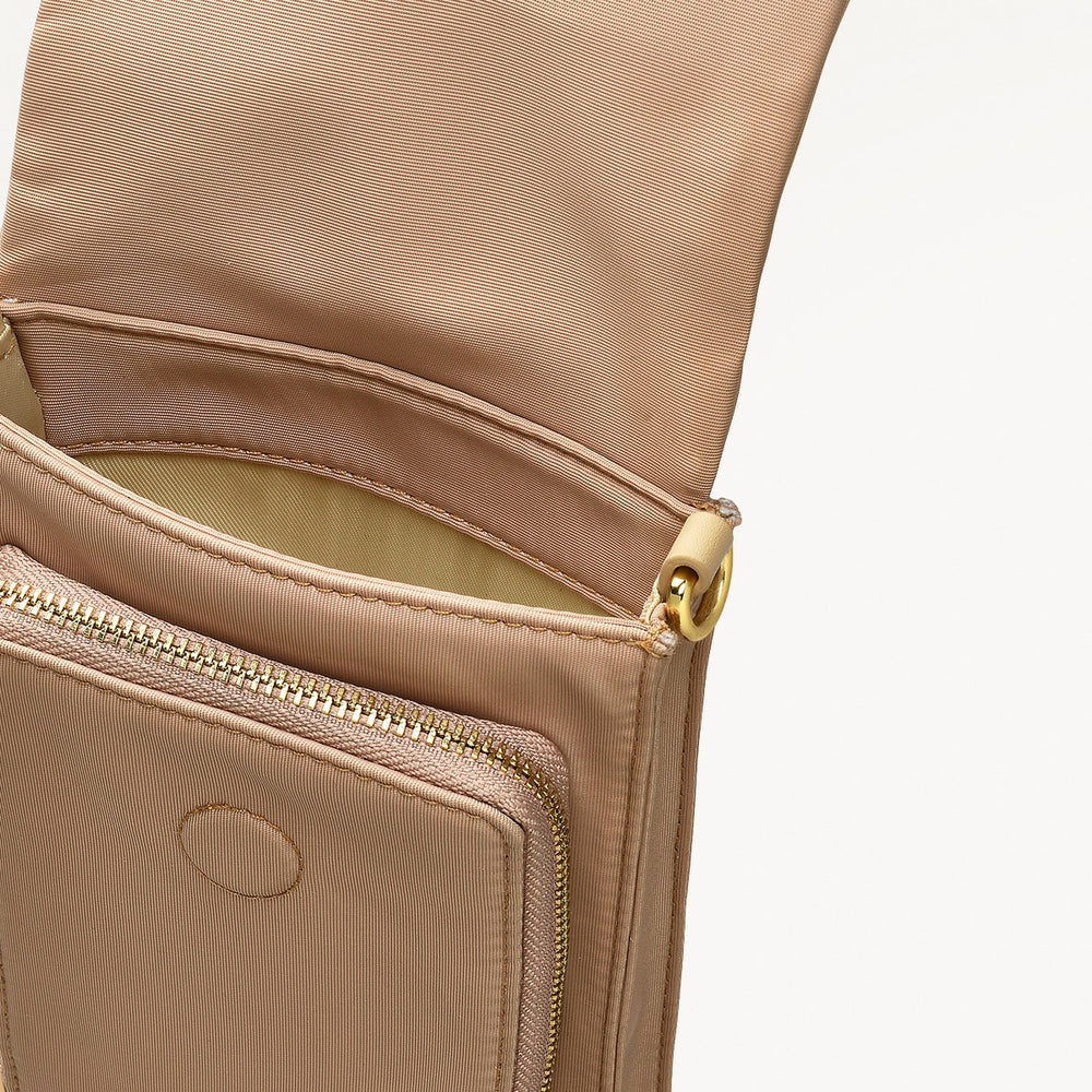 Guildford Grove Fabric Medium Phone Cross Body Bag in Stone - 110861