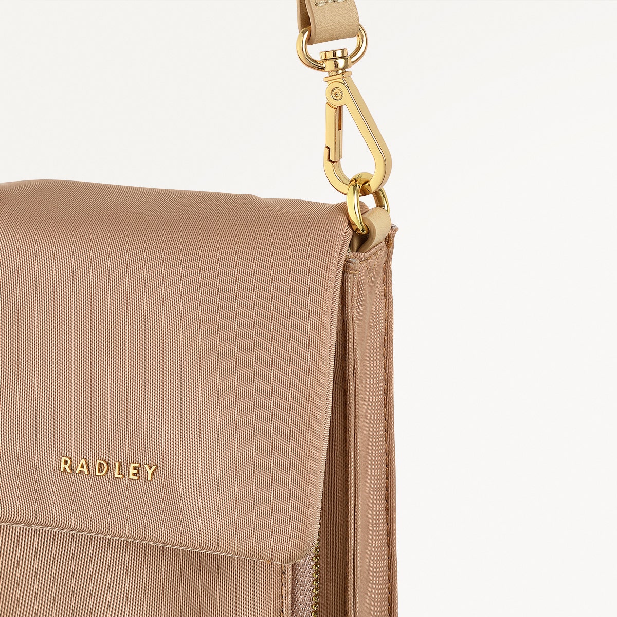 Guildford Grove Fabric Medium Phone Cross Body Bag in Stone - 110861