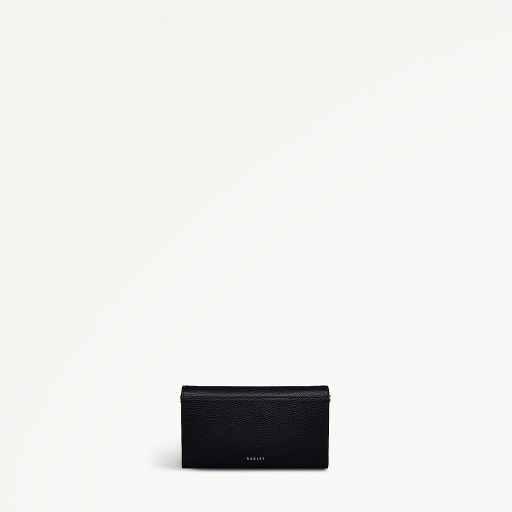 Carpenter Yard Leather Large Phone Crossbody in Black - 110873