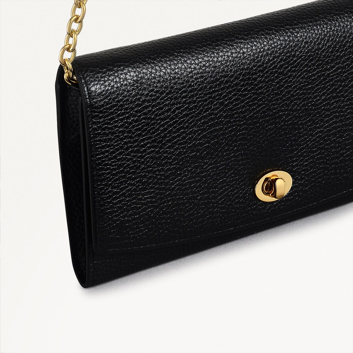 Carpenter Yard Leather Large Phone Crossbody in Black - 110873