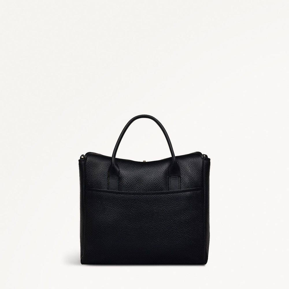 Carpenter Yard Small Flapover Satchel Black 1 - 110914