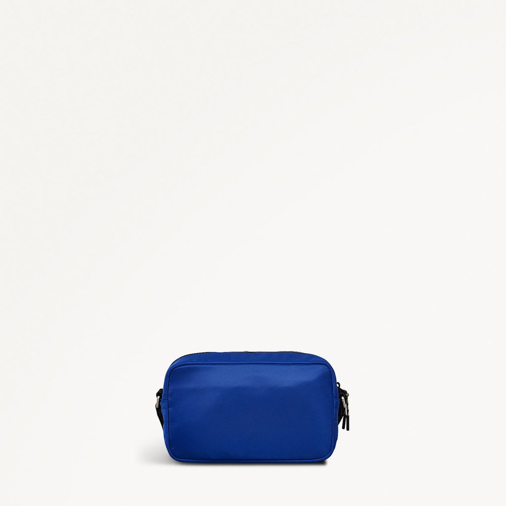 Blair Crescent Fabric Mini Zip Around Crossbody Bag in Yves Blue - 110935