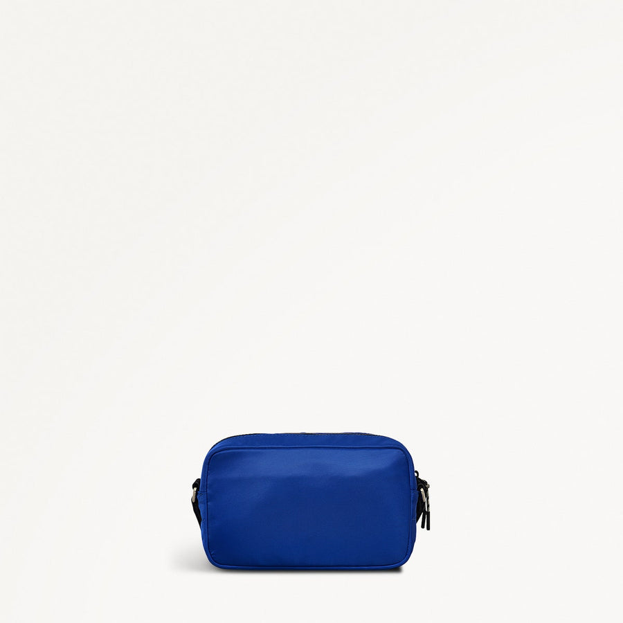 Blair Crescent Fabric Mini Zip Around Crossbody Bag in Yves Blue - 110935