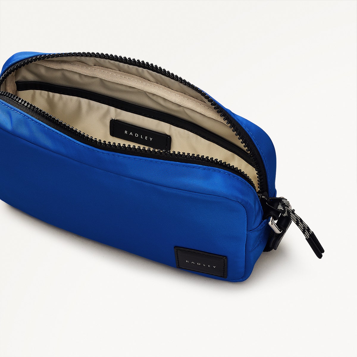 Yves Blue Mini Zip Around Crossbody | Blair Crescent Responsible