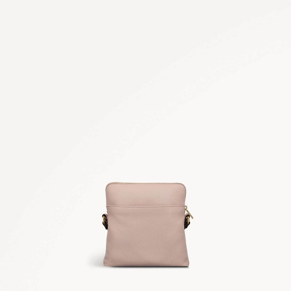 Ridge Park Leather Small Ziptop Crossbody Bag in Clay Pink - 110941