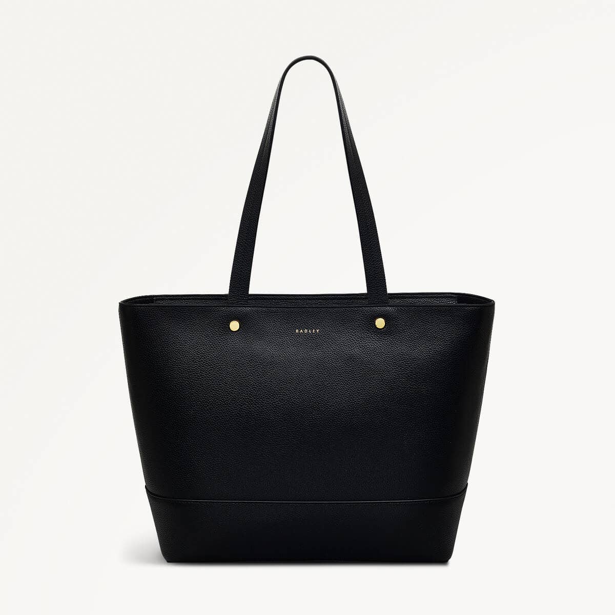 Isabella Road Leather Medium Ziptop Tote Bag in Black - 110962