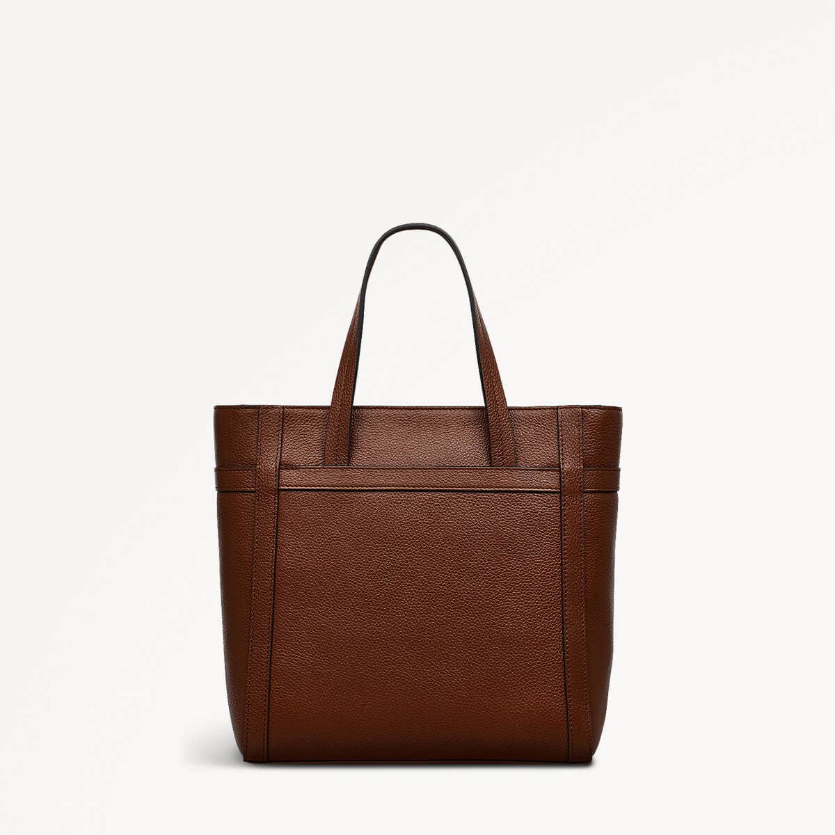Derby Street Leather Small Ziptop Grab Bag in Tortoise - 110948
