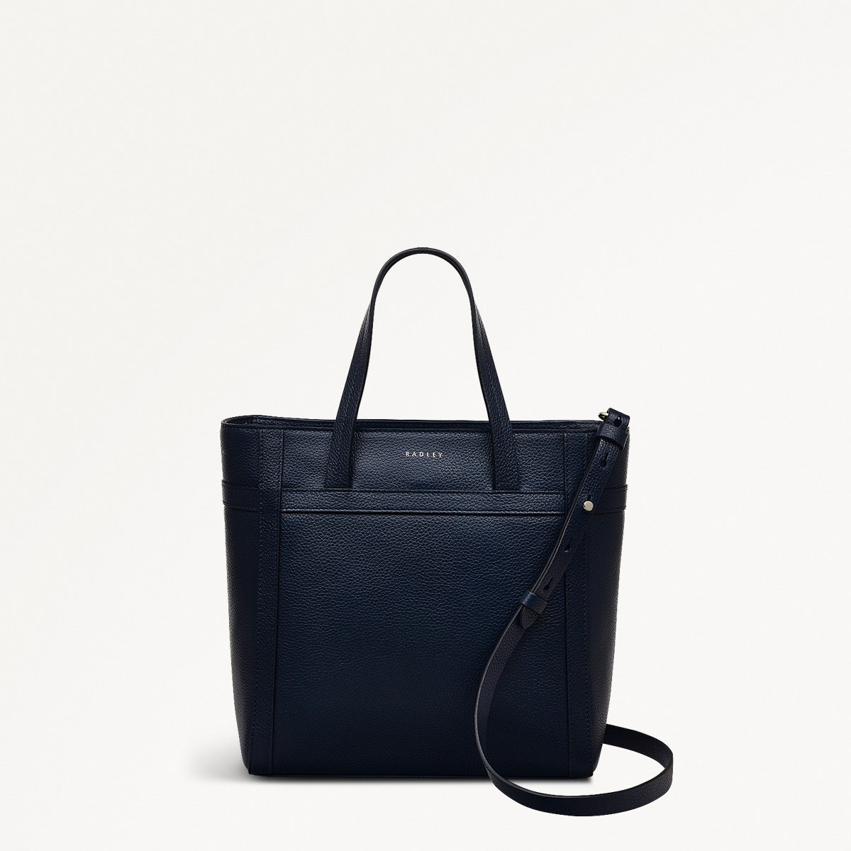 Derby Street Leather Small Ziptop Grab Bag in Ink - 110949