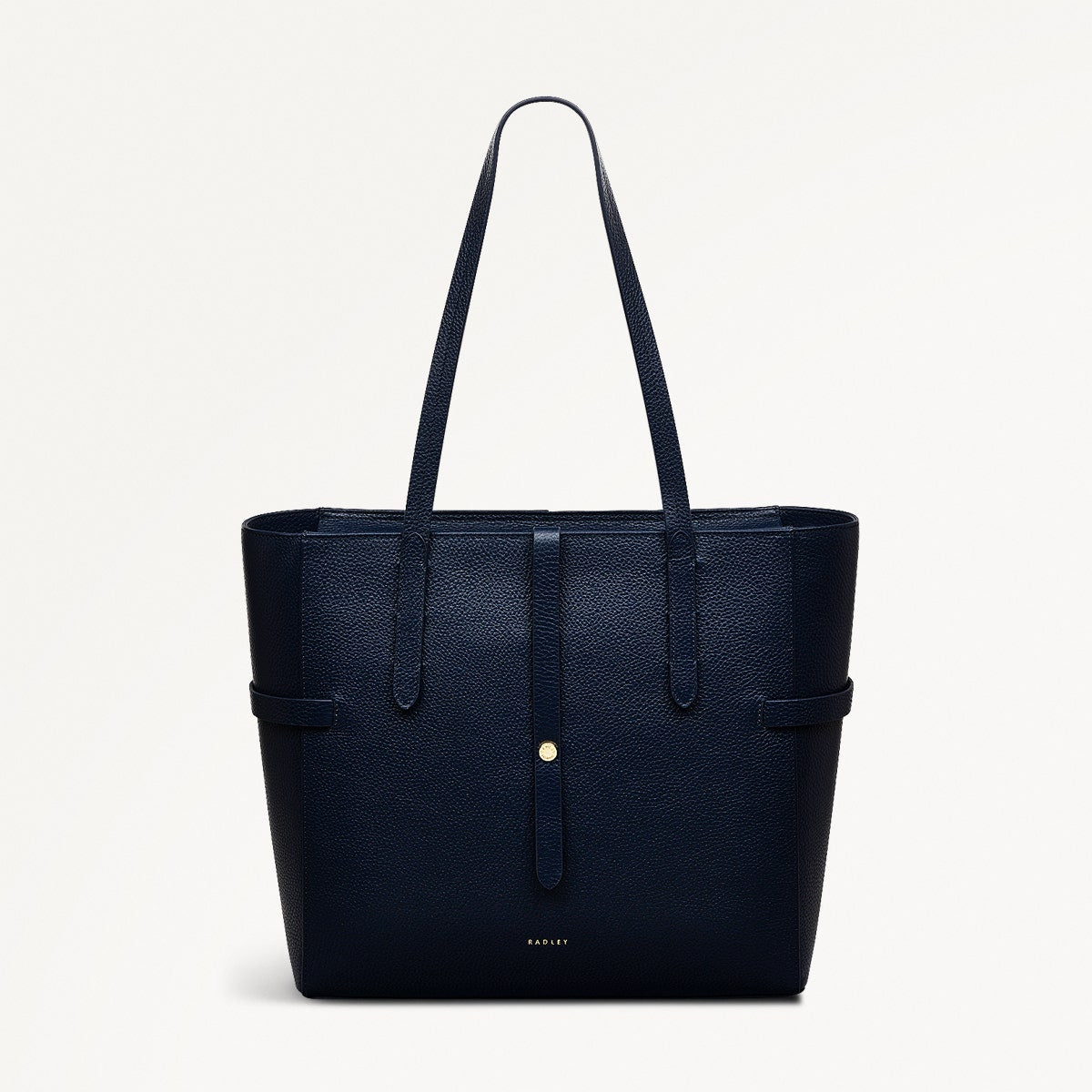 Abingdon Road Leather Large Ziptop Shoulder Bag in Ink - 110951