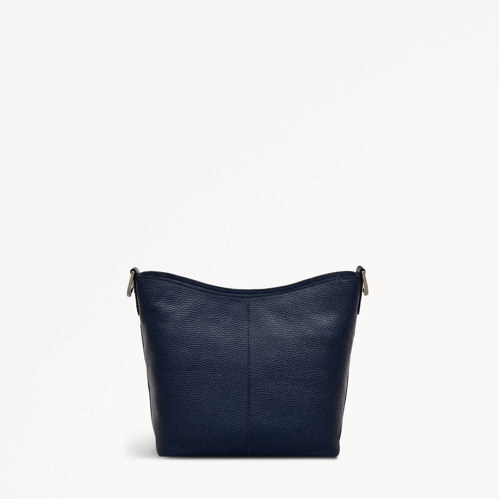 Southwark Lane Leather Small Ziptop Crossbody Bag in Ink - 110960