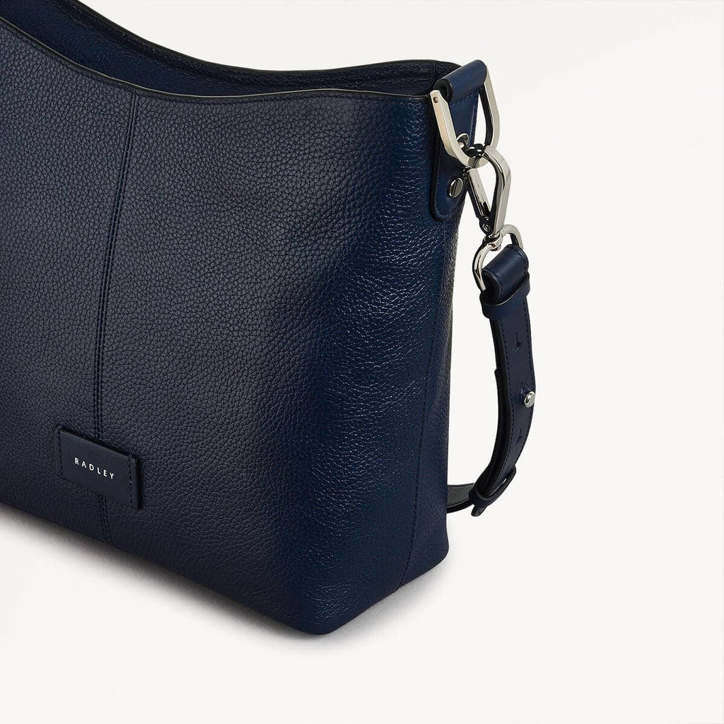 Southwark Lane Leather Small Ziptop Crossbody Bag in Ink - 110960
