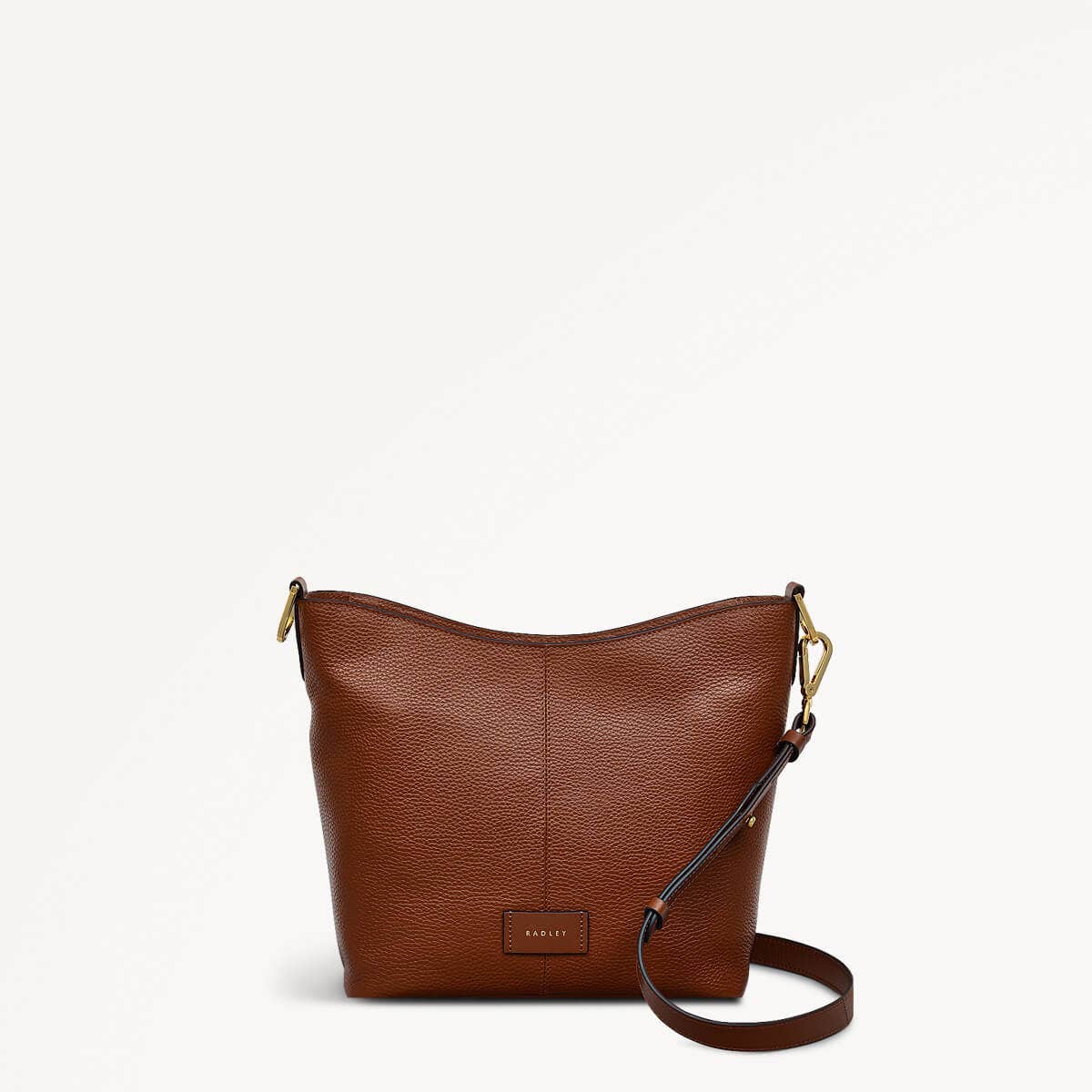 Southwark Lane Leather Small Ziptop Crossbody Bag in Tortoise - 110961