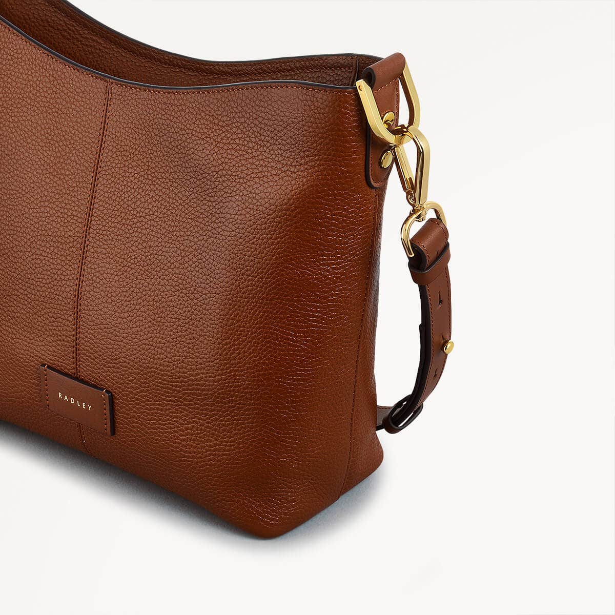 Southwark Lane Leather Small Ziptop Crossbody Bag in Tortoise - 110961