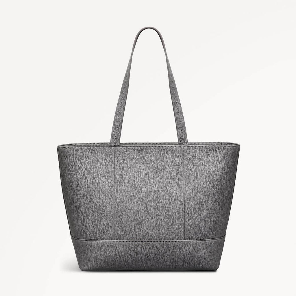 Isabella Road Leather Medium Ziptop Tote Bag in Cloud Burst - 110965